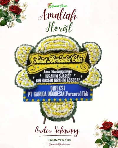Papan Bunga Duka di Air Manis